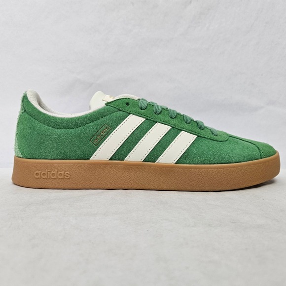 Adidas VL Court 2.0 Casual Sneakers JH5077 Green Suede Gum Sole Men Size 8 - Picture 13 of 13